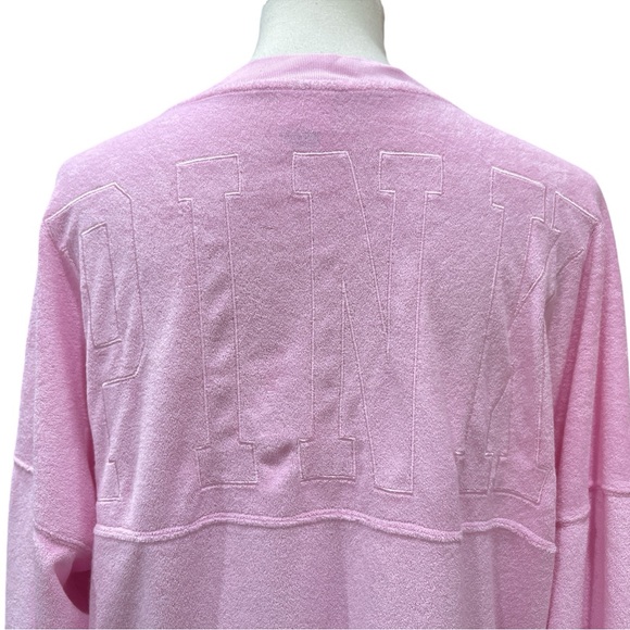 Victoria Secret Pink Varsity Beach Terry V Neck Top - Picture 6 of 13